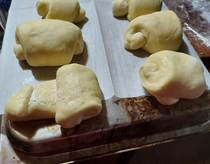 My husband is making rolls for a dinner party I guess I didnt tell him it wasnt THAT kind of party