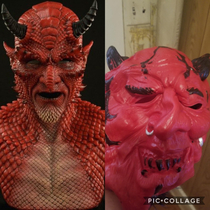 My husband ordered a mask for Halloween last year off a Facebook ad and this is what we ended up with