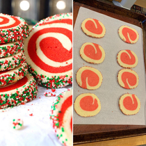 My husbands beautiful holiday fetusI mean pinwheel cookies