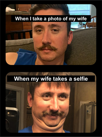 My husbands response to my last selfie