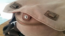 My Husbands work bag looks like a sloth today