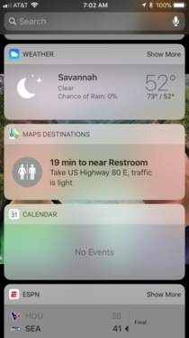 My iphone thinks everyday instead of going to work I go to the bathroom for  hours