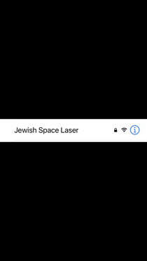 My Jewish neighbors changed the name of their WiFi network
