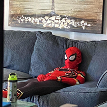 My kid didnt realize being Spider-Man would be THAT much responsibility