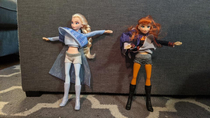 My kid was upset that his new Elsa and Anna toys didnt have underwear so