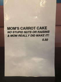 My kind of carrot cake