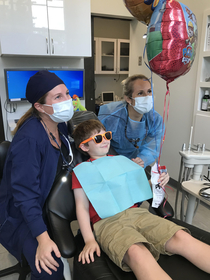 My little brother decided to celebrate his th birthday at his favorite place - the dentist
