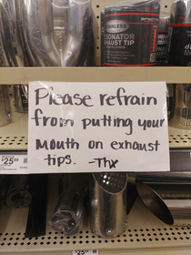 My local auto parts store has an interesting problem