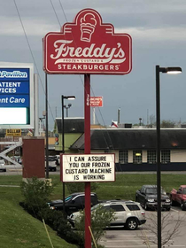 My local Freddys throwing serious shade