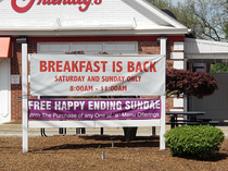My local Friendlys looks to be getting desperate or too Friendly