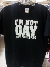 My local Goodwill had this tasteful shirt for sale
