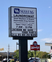 My local laundromat is not messing around
