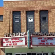 My local theater has a sense of humor