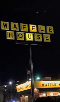 My local Waffle House embracing its true self
