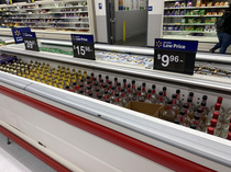 My local Walmart found a good use for the meat coolers that are currently empty