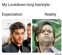 My lockdown long hairstyle