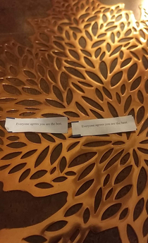 My mom and I got the same fortune