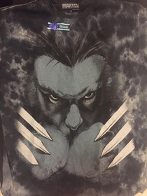 my mom got my brother a wolverine shirt for xmas and it looks like hes eating ass