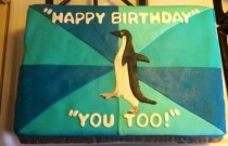 My mom really loves the socially awkward penguin meme So for her birthday last night