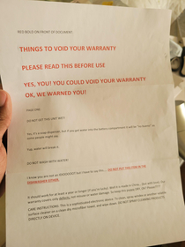 My mother ordered a soap dispenser from Amazon and THIS was the warranty information