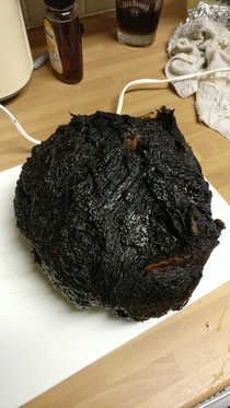 My mum overcooked the Christmas ham a little bit