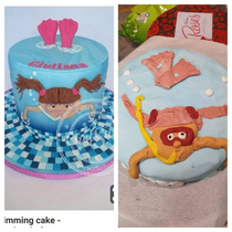 My Mum tried to make a cake for my Nieces birthday