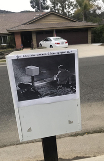 My neighbor has had enough of his
