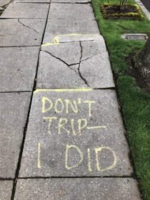 My neighbor helping others learn from their mistake