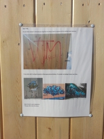 My neighborhood had a sudden rash of Graffiti I found this posted at a tag site a week later
