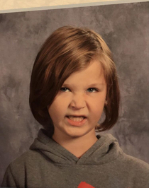 My nephews school picture This is the retake