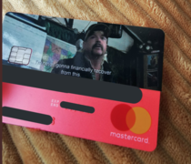 My new bank card came today which is inspired by Tiger king