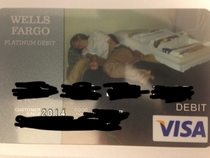 My new bank kept rejecting all my normal custom card ideas and I got fed up with them and submitted an image I found on Reddit a few weeks ago They accepted it