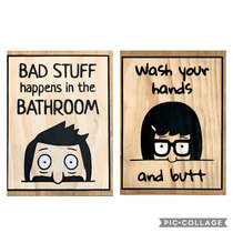My new bathroom art