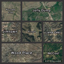 My new favorite hobby finding dumb towns on Google Earth