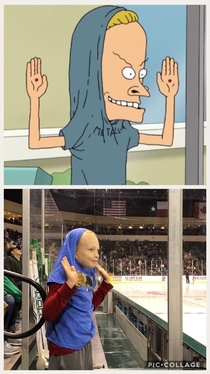 My new favorite hockey fan