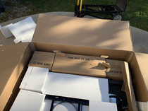 My new fire pit came  free boxes One contained bonus air