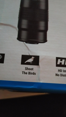 My new Telephoto lens telling me what to do