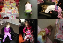 My niece has an uncanny knack for being able to fall asleep just about anywhere