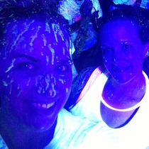 My old teacher went to a black light party I dont think she gets why everyones laughing