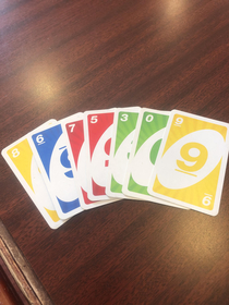 My opening Uno hand