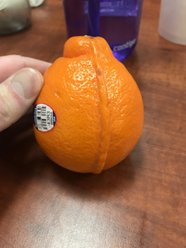 My orange has a ball sac line