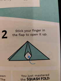 My origami book gives some interesting instructions