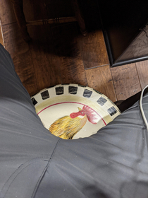 My parents have a weird theme for their kitchen thus recently bought new matching barstools