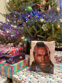 My parents used my old Mr T poster as wrapping paper