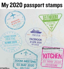 My passport travel stamp  