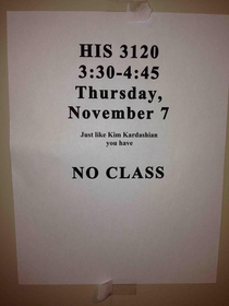 my professor has a good sense of humor