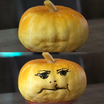 my pumpkin was like hmmm