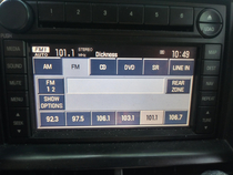 My radio couldnt read Down with the Sickness