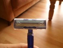 My razor seems to be very scared of something