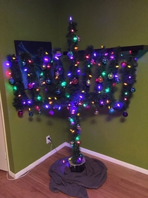 My roommate celebrates Christmas I celebrate Hanukkahwe decided to build a compromise